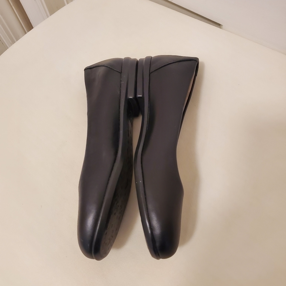 SAS Scenic Leather Ballet Style Black Flats Size 8, classic, Business Casual - Picture 5 of 14
